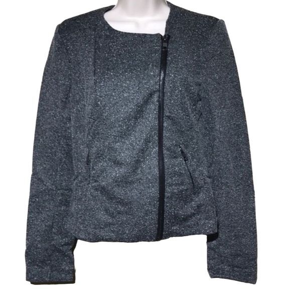 Catherine Malandrino Marled Motorcycle Jacket - Picture 1 of 4